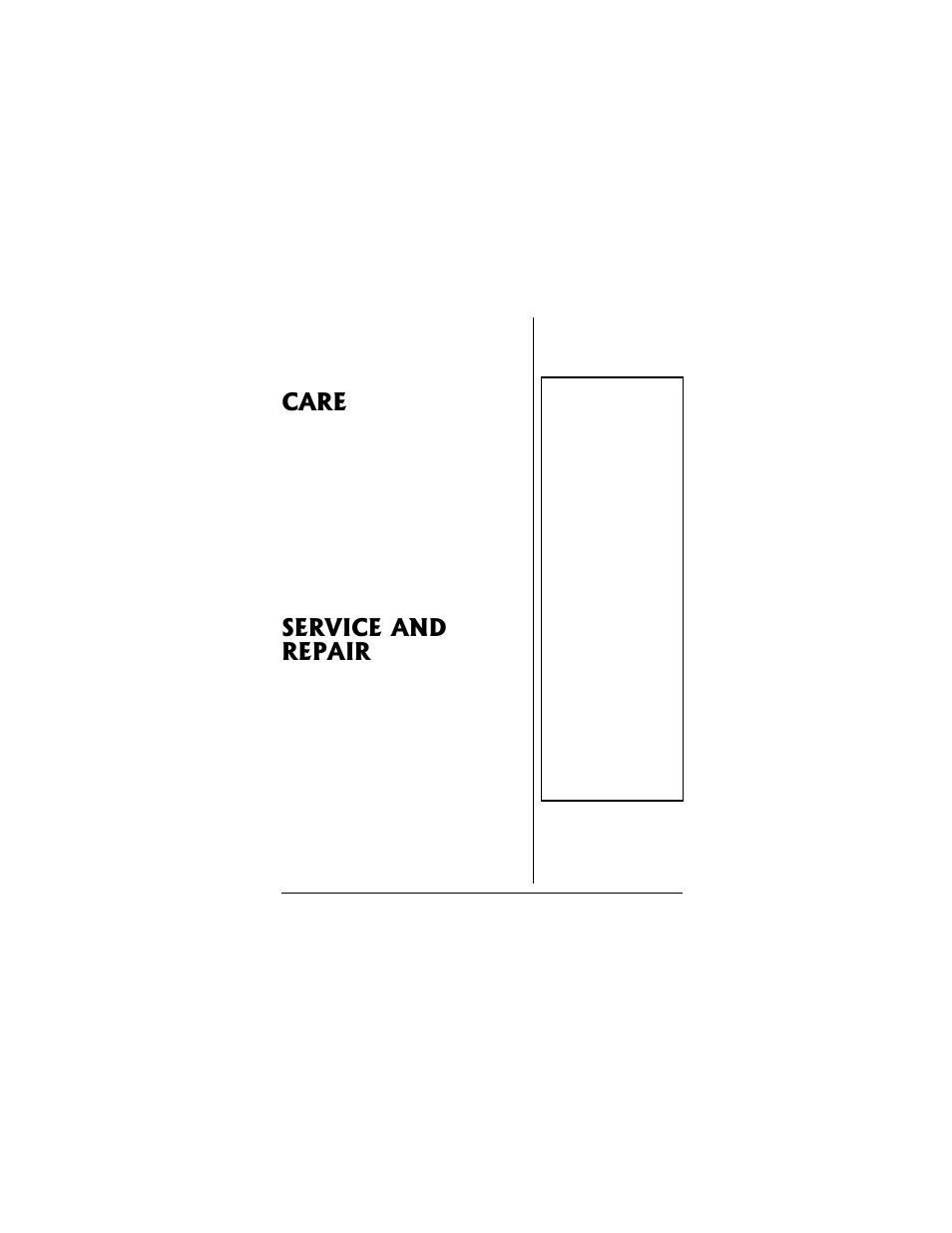 Care service and repair, Care, Service and repair | Radio Shack 22CH GMRS/FRS User Manual | Page 15 / 16