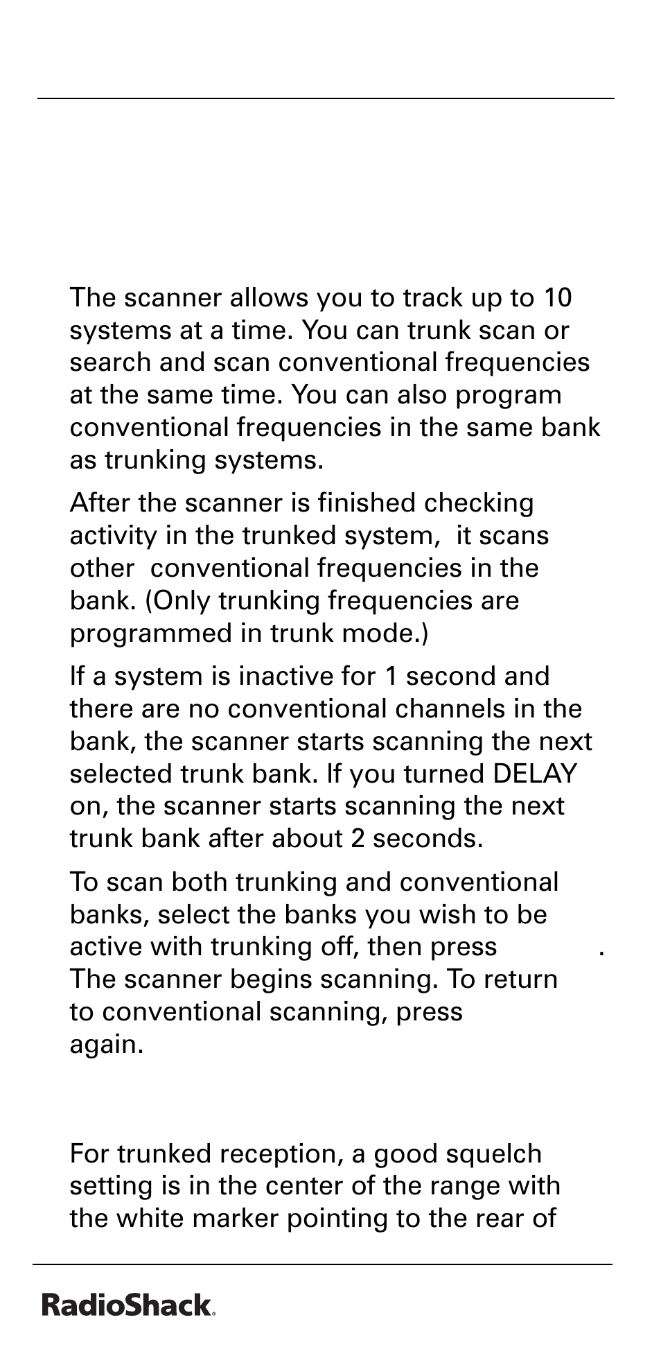 Radio Shack PRO-528 User Manual | Page 52 / 92