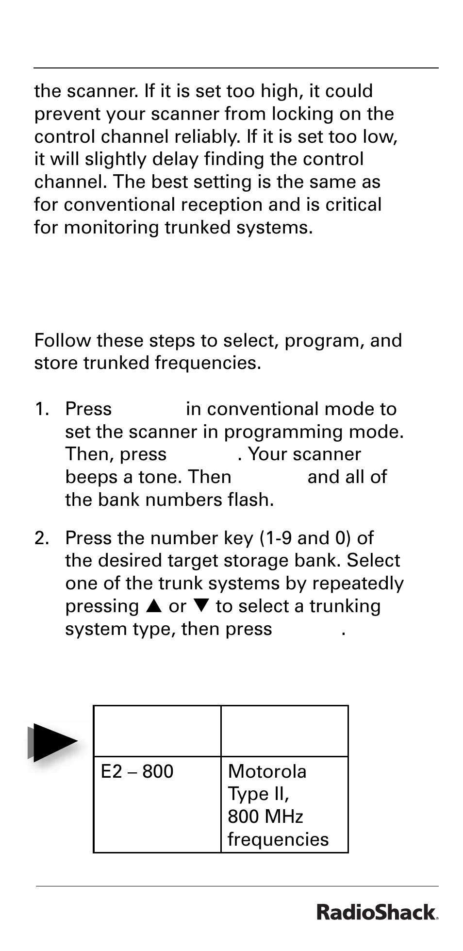 Beyond the basics, Programming trunked frequencies | Radio Shack PRO-528 User Manual | Page 53 / 92