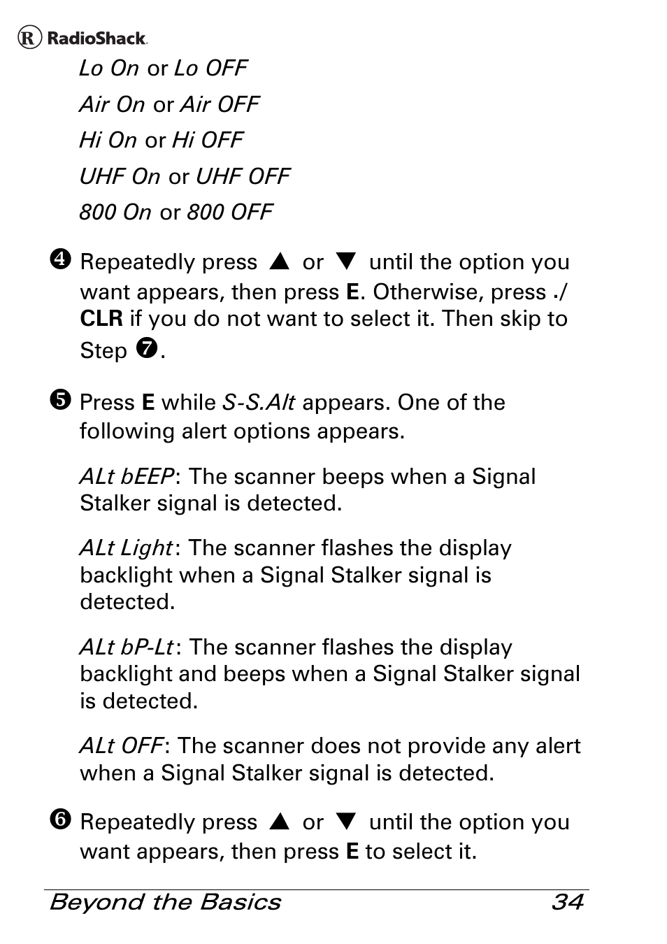 Radio Shack Pro 84 User Manual | Page 34 / 64