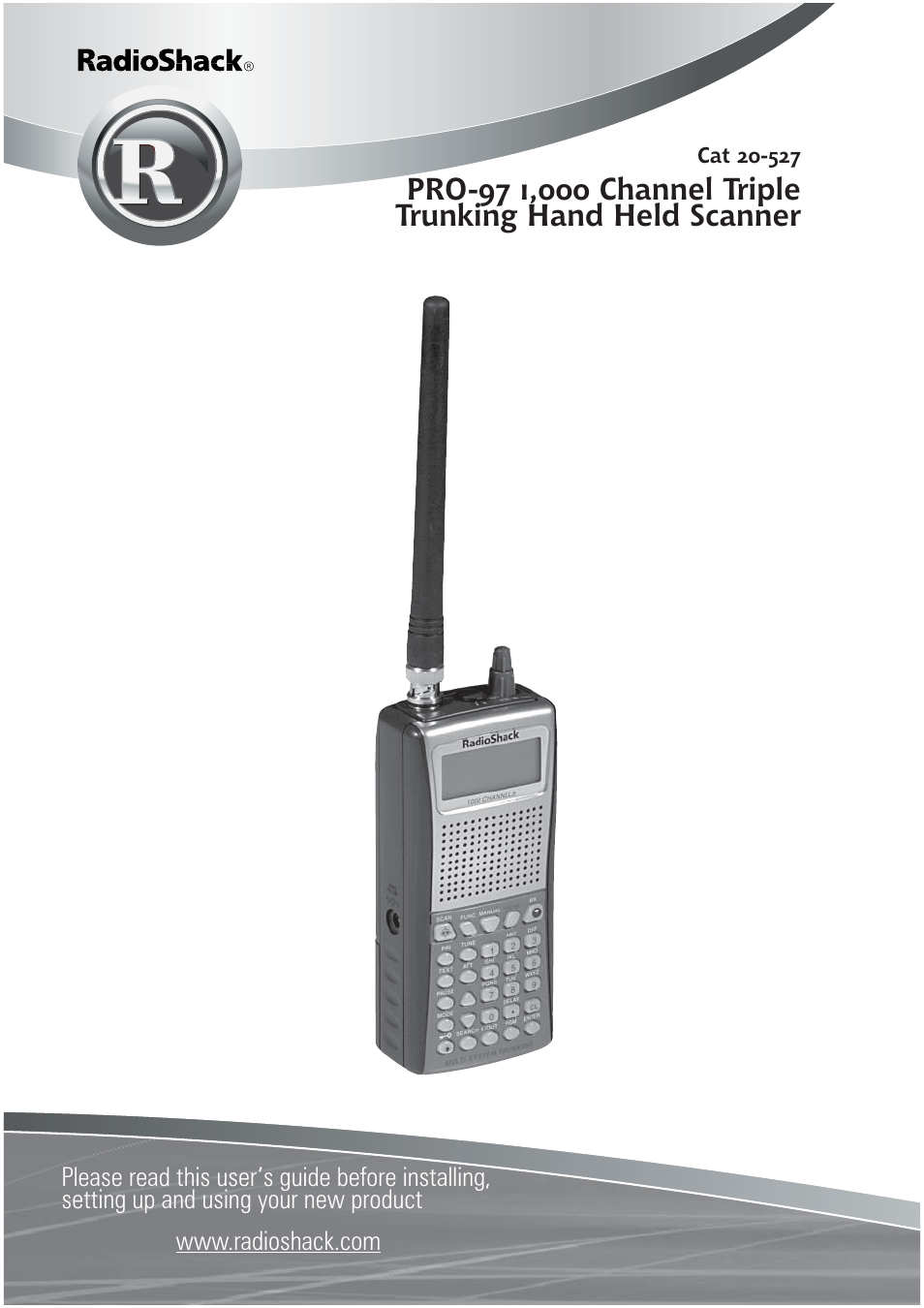 Radio Shack Pro-97 1,000 User Manual | 88 pages