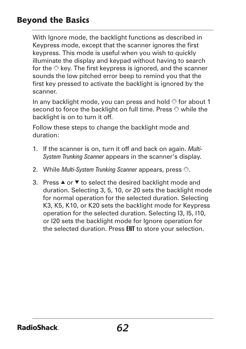 Beyond the basics | Radio Shack Pro-97 1,000 User Manual | Page 62 / 88