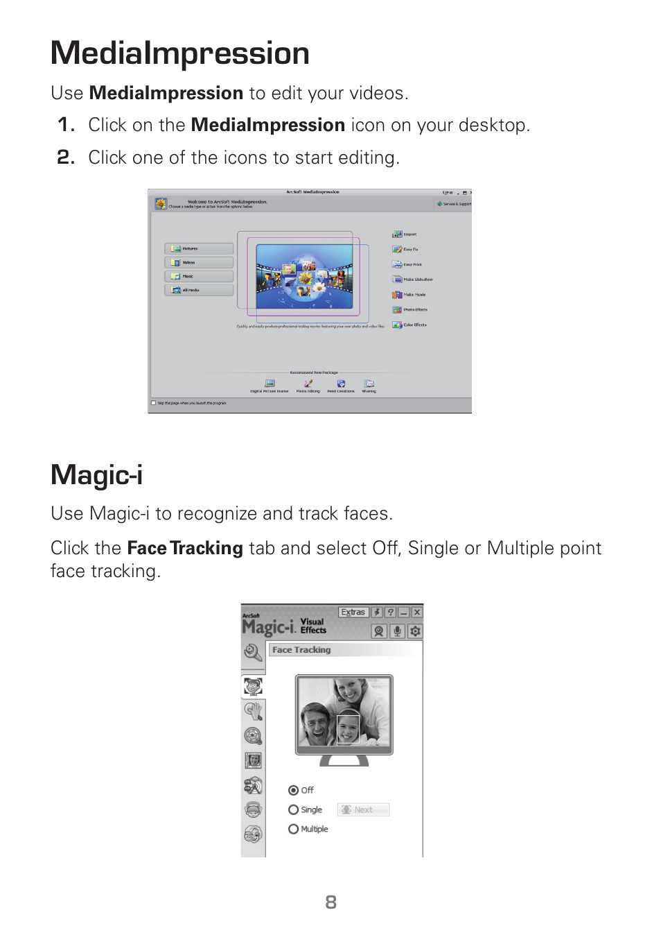 Mediaimpression, Magic-i | Radio Shack Gigaware 25-1178 User Manual | Page 8 / 12