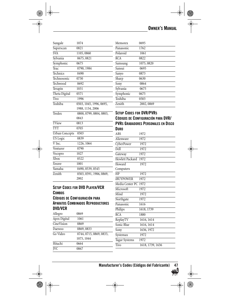 Radio Shack Kameleon 4-in-One User Manual | Page 47 / 58