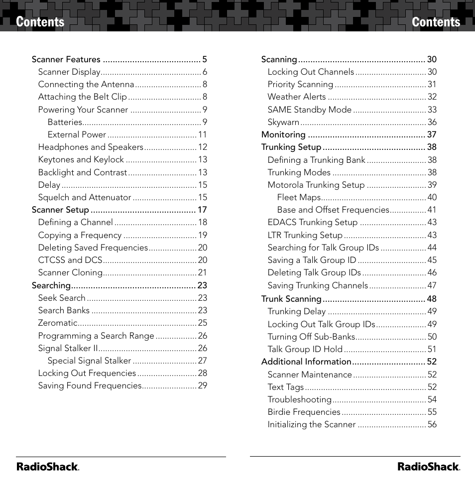 Radio Shack 20-164 User Manual | Page 2 / 41