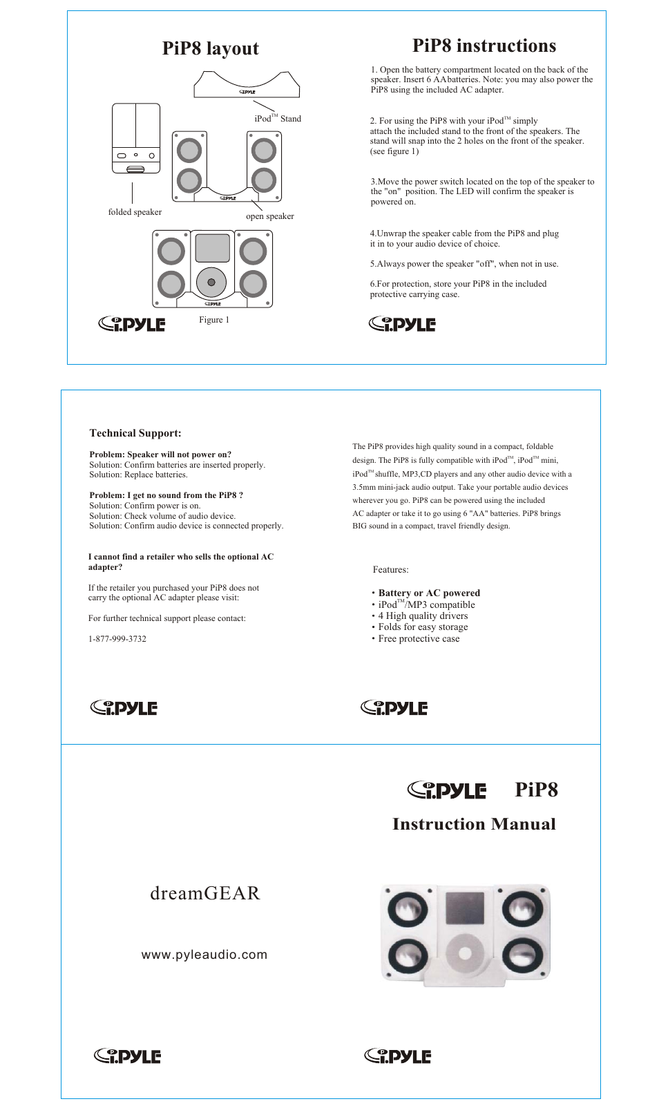 Radio Shack PIP8 User Manual | 1 page