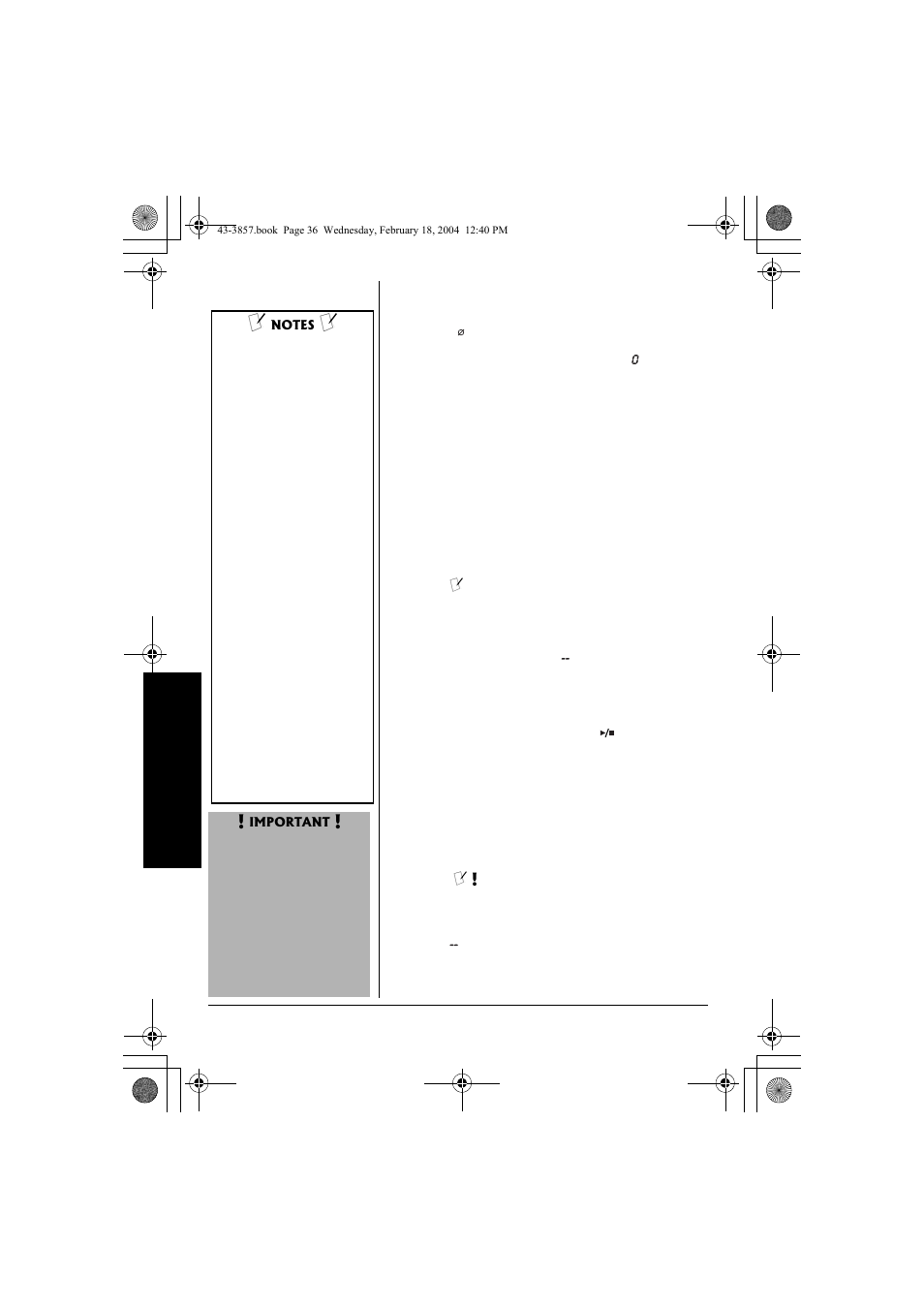 Radio Shack 43-3857 User Manual | Page 36 / 44