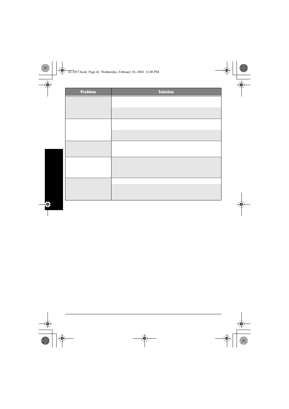 Radio Shack 43-3857 User Manual | Page 42 / 44