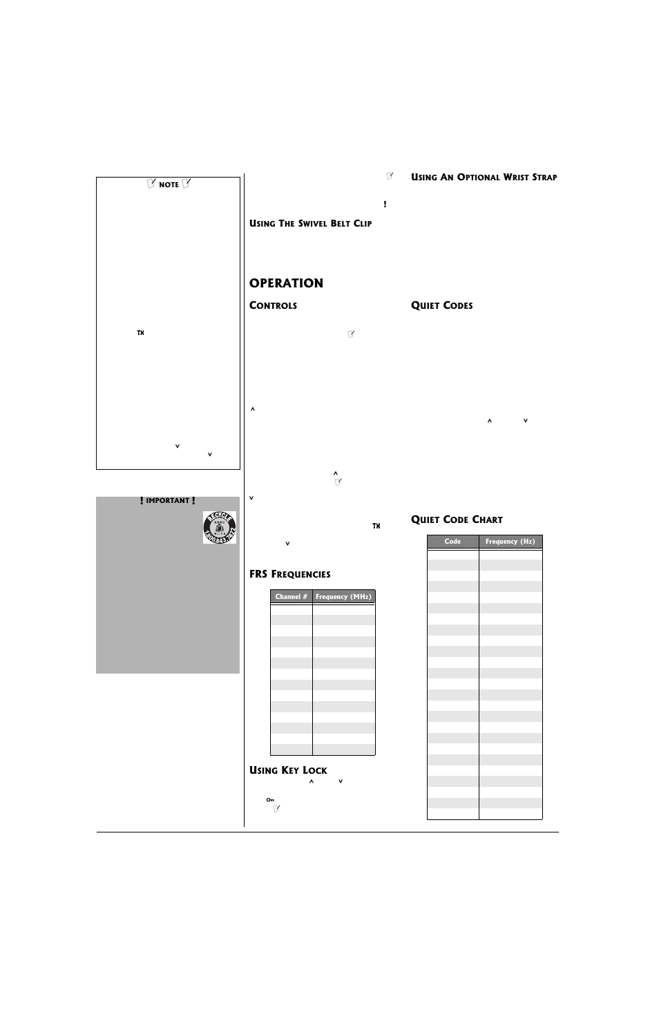 Operation | Radio Shack 21-1864 User Manual | Page 2 / 4