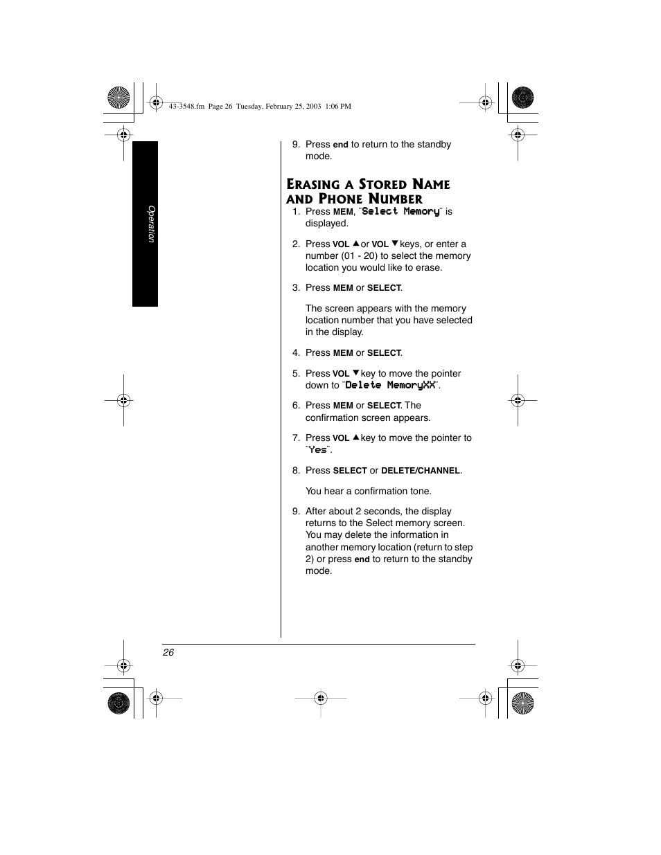 Radio Shack 43-3548 User Manual | Page 26 / 36