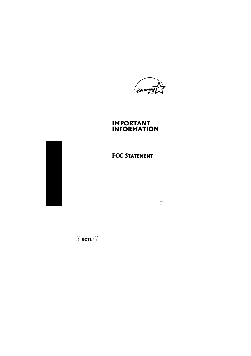 Important information, Fcc statement, Fcc s | Radio Shack 43-3558 User Manual | Page 4 / 36