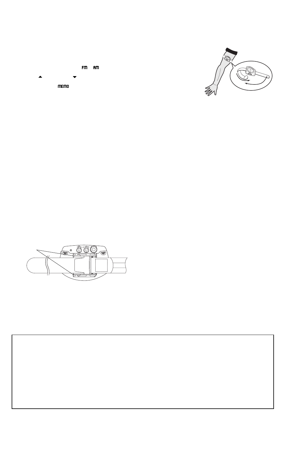 Replacing the ear pads, Using the armband, Listening safely | Specifications, Traffic safety | Radio Shack 12-807 User Manual | Page 2 / 2