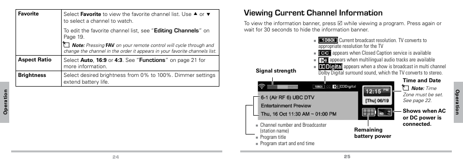 Viewing current channel information | Radio Shack Auvio 16-923 User Manual | Page 13 / 19