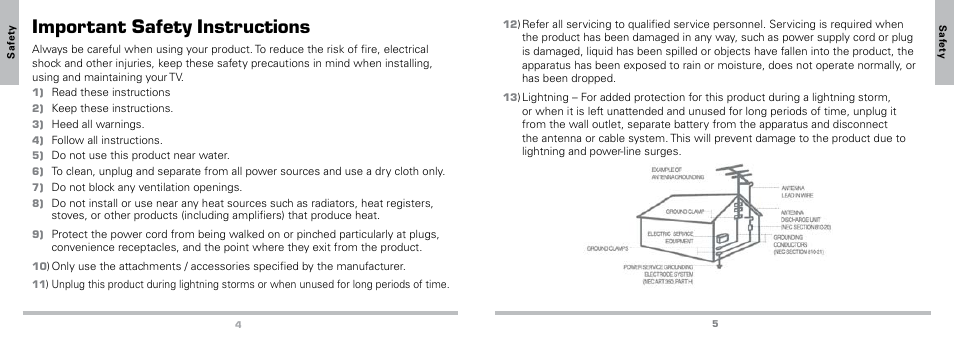 Important safety instructions | Radio Shack Auvio 16-923 User Manual | Page 3 / 19