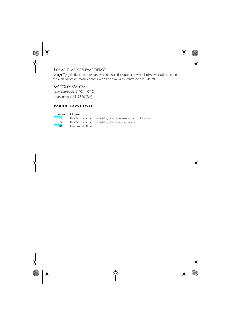 ResMed CPAP User Manual | Page 32 / 34