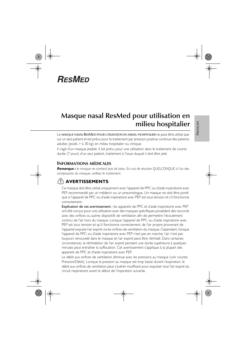 ResMed CPAP User Manual | Page 9 / 34