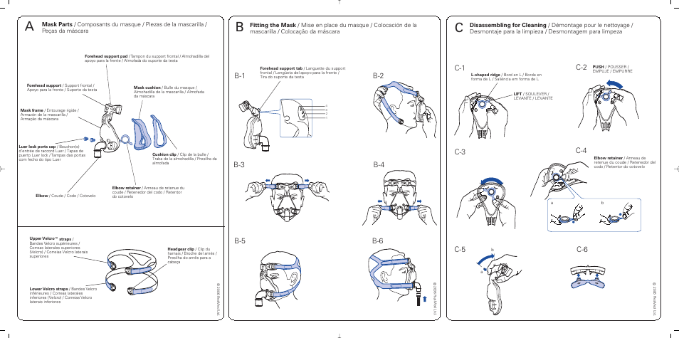 Um nv ffm illos usa.pdf, C-2 c-3 c-4 c-6 | ResMed ULTRAMIRAGE 608140/20611 User Manual | Page 3 / 44