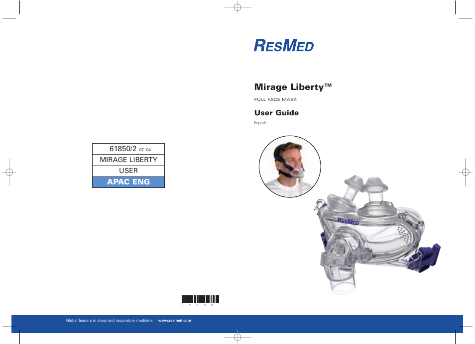 ResMed MIRAGE LIBERTY 61850/2 User Manual | 14 pages