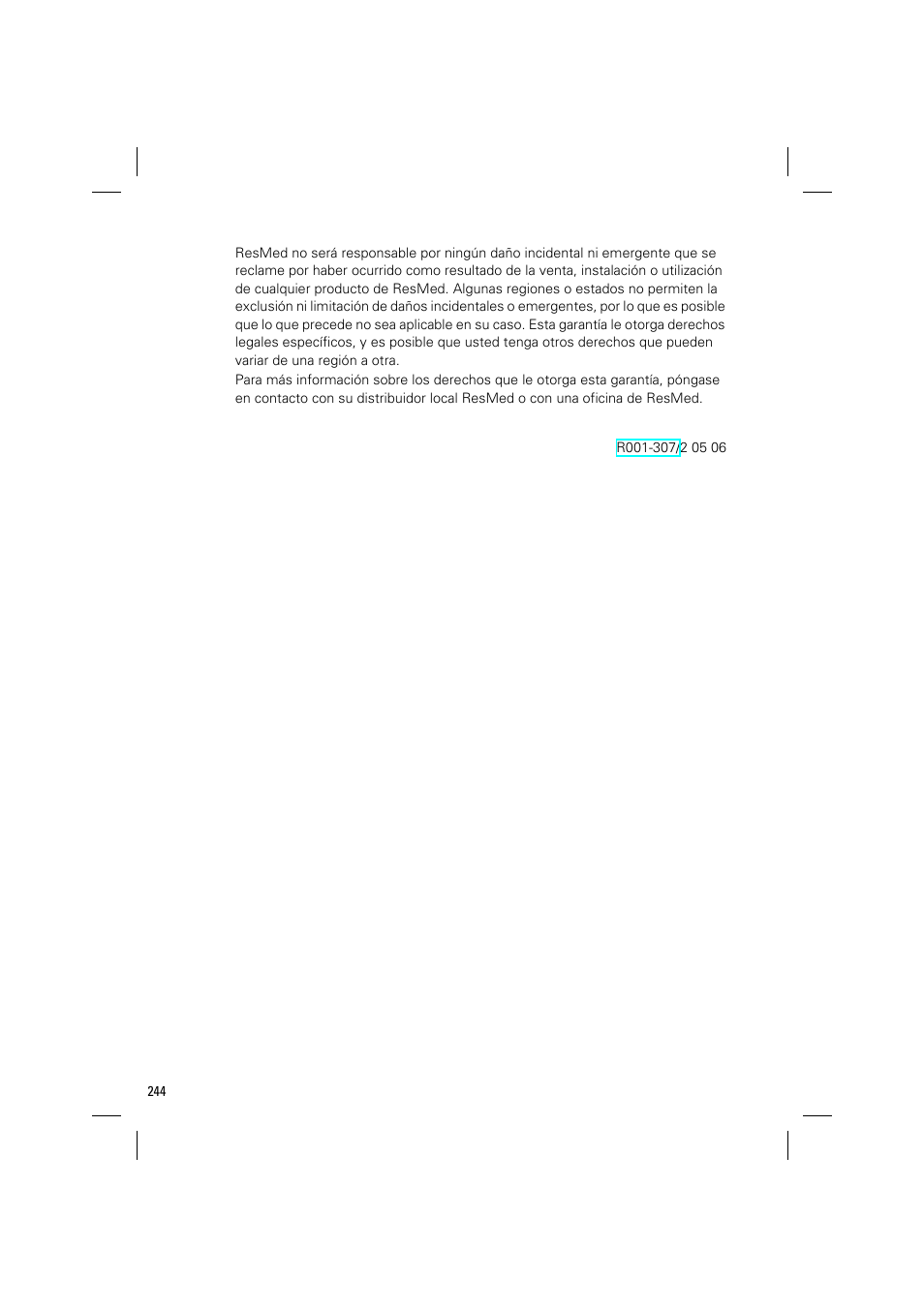 ResMed VPAP III & III ST User Manual | Page 250 / 348