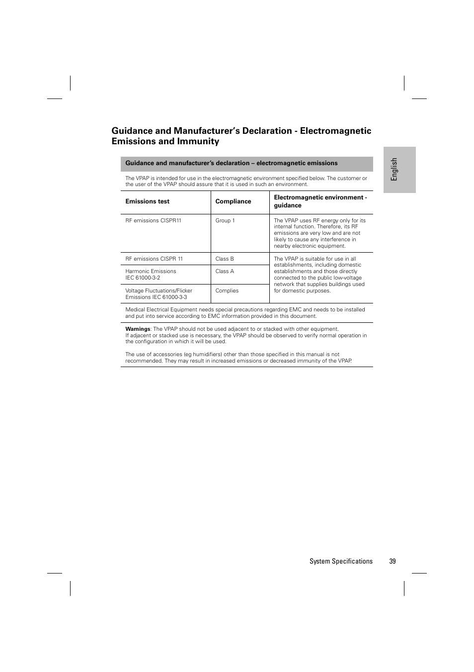 ResMed VPAP III & III ST User Manual | Page 45 / 348