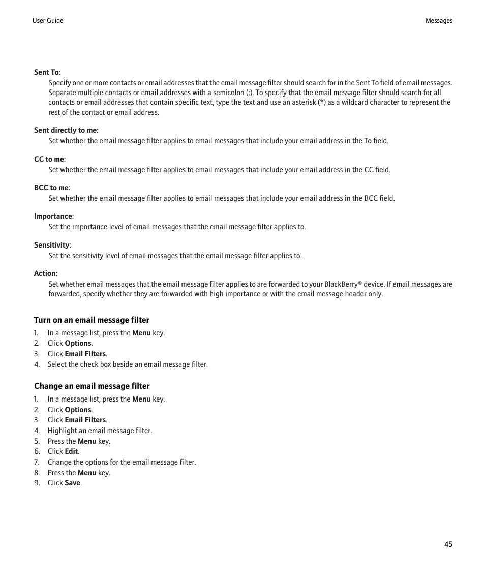 Blackberry 9000 User Manual | Page 47 / 275
