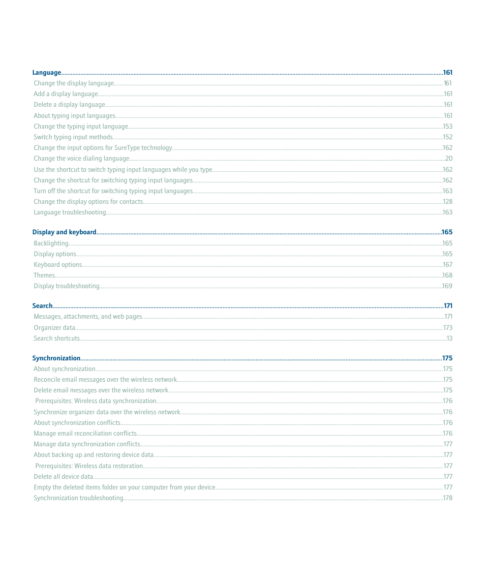 Blackberry 9000 User Manual | Page 6 / 275