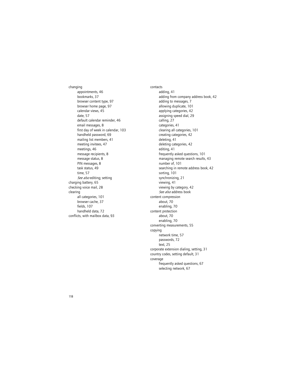 Blackberry 6750 User Manual | Page 118 / 130