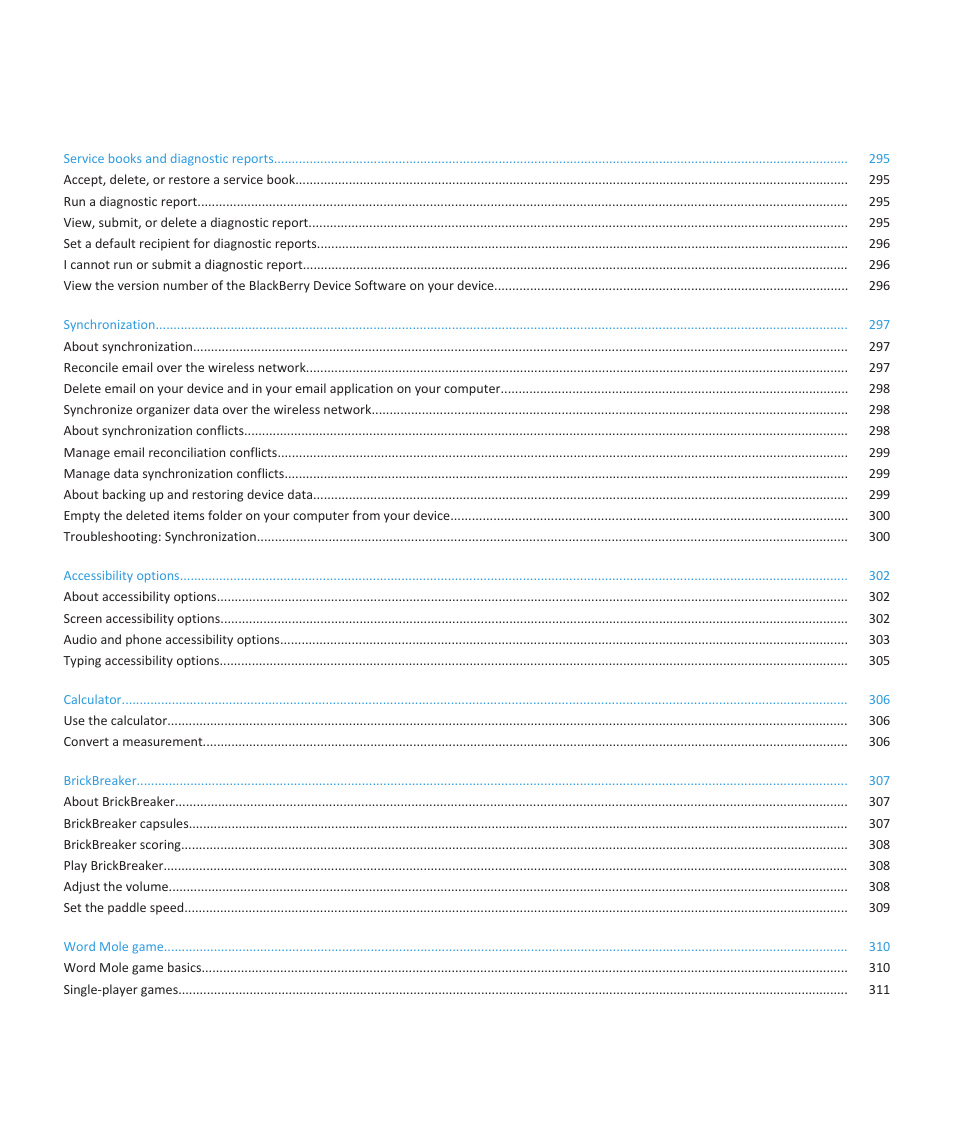 Blackberry PEARL 9105 User Manual | Page 10 / 325