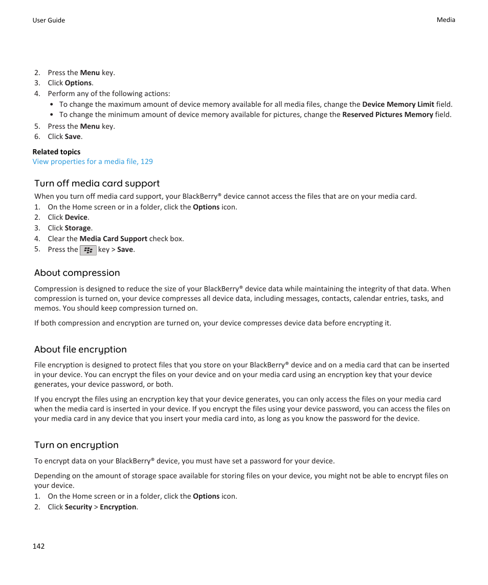 Blackberry PEARL 9105 User Manual | Page 144 / 325