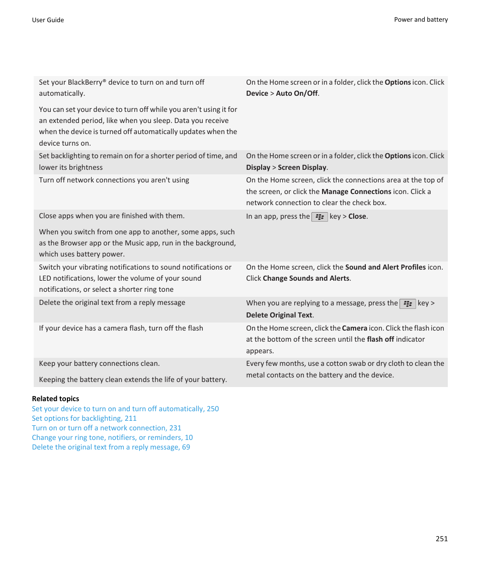 Blackberry PEARL 9105 User Manual | Page 253 / 325