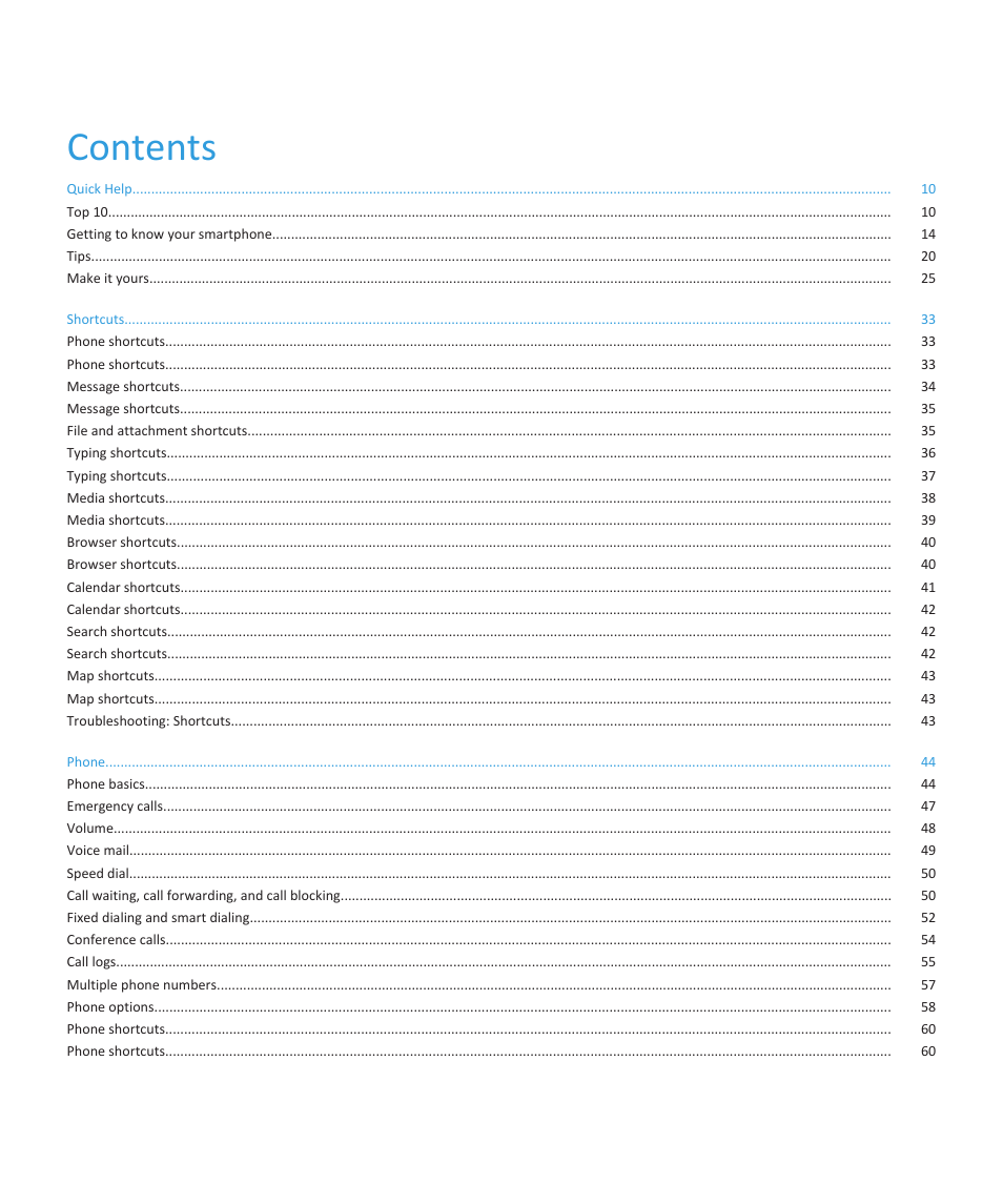 Blackberry PEARL 9105 User Manual | Page 3 / 325