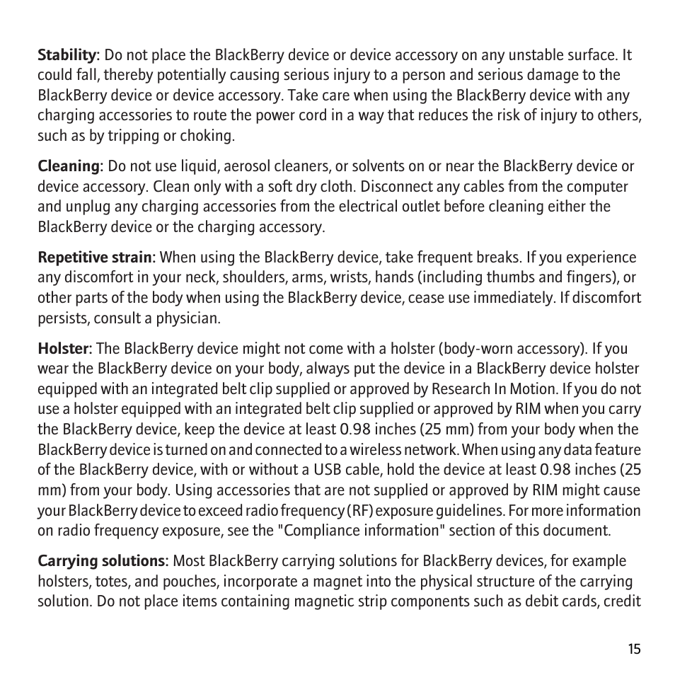 Blackberry Storm 9530 User Manual | Page 17 / 36