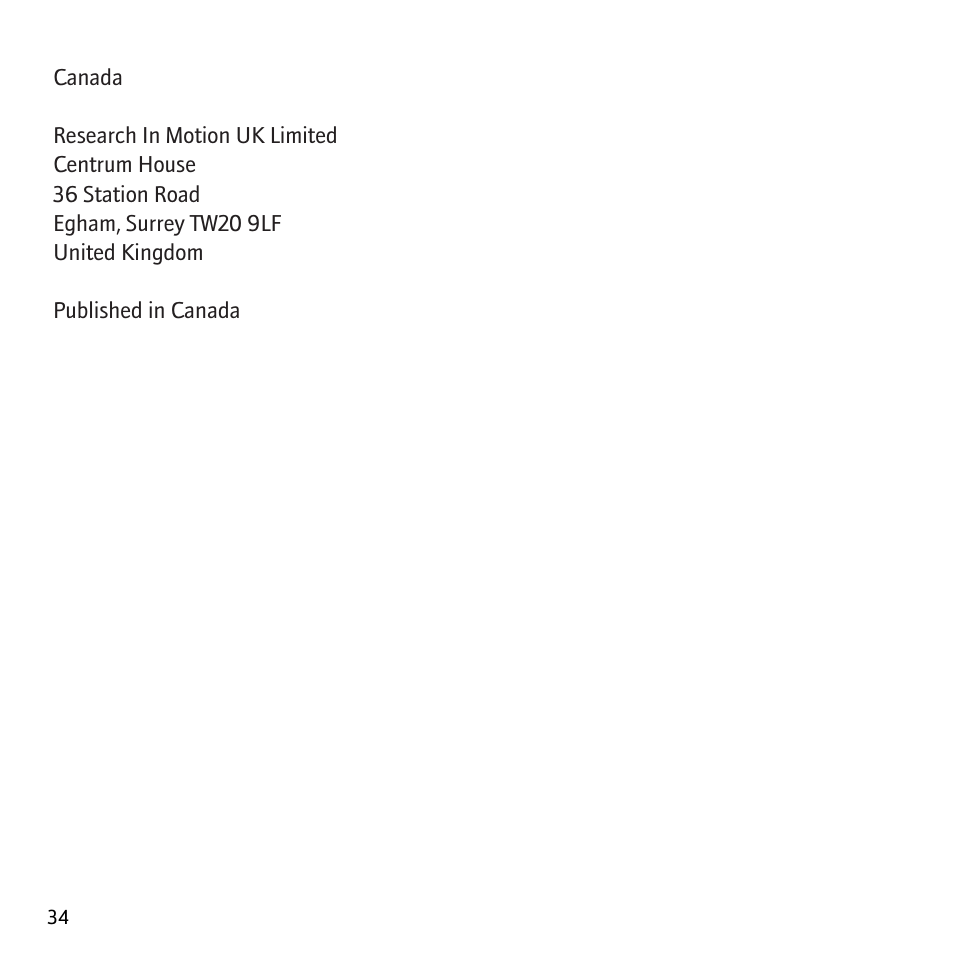 Blackberry Storm 9530 User Manual | Page 36 / 36