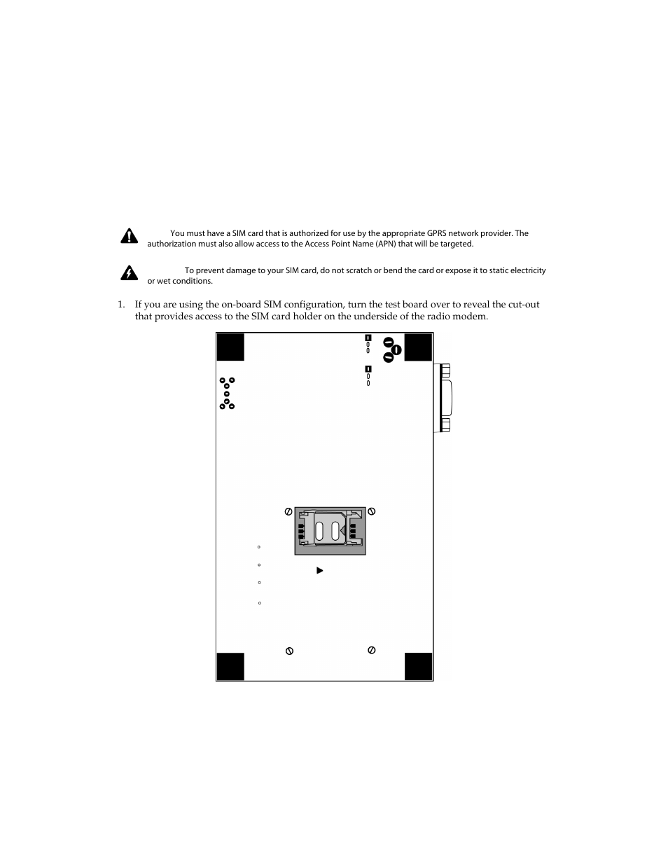 Inserting the sim card into the sim card holder | Blackberry 1802G User Manual | Page 11 / 28