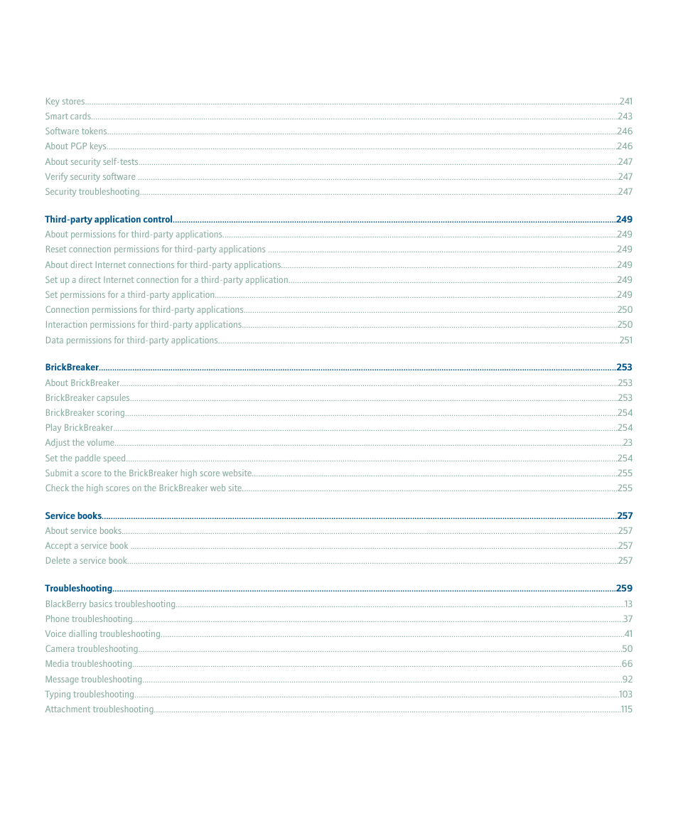 Blackberry Pearl 8100 User Manual | Page 10 / 283