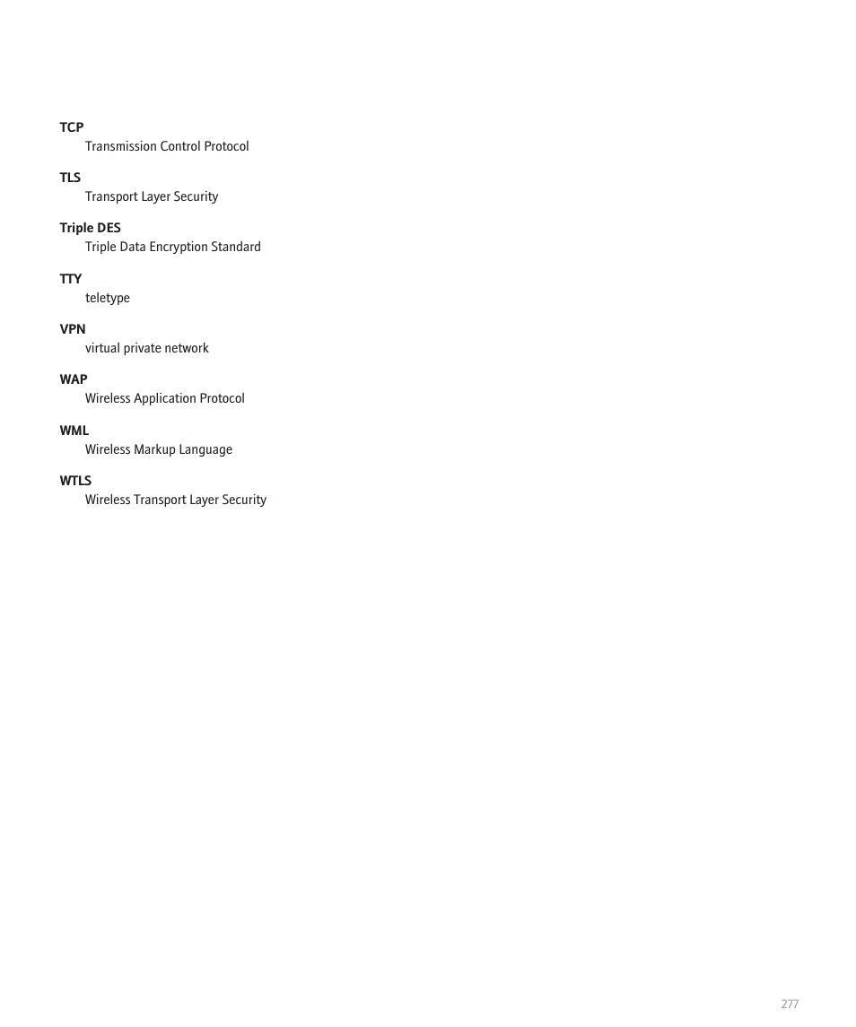 Blackberry Pearl 8100 User Manual | Page 279 / 283