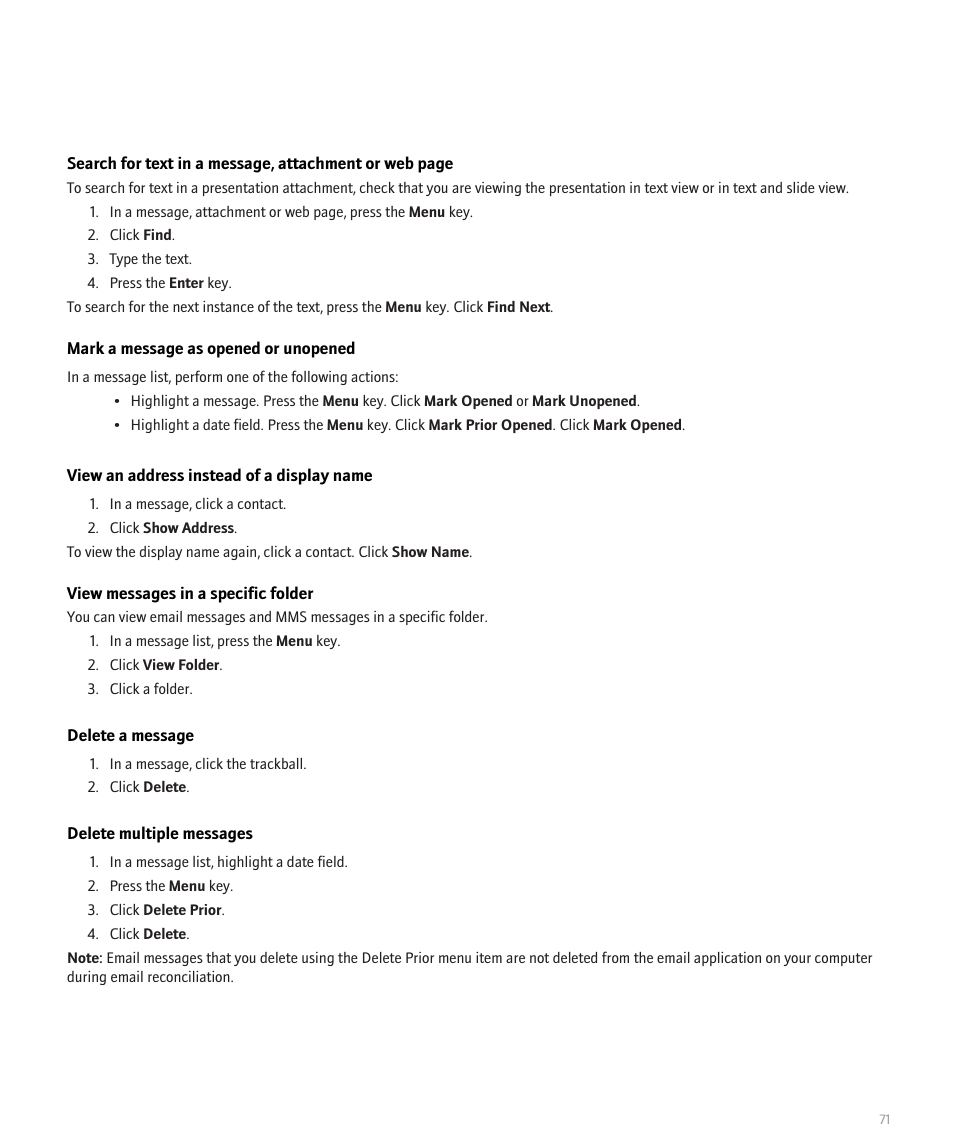 Blackberry Pearl 8100 User Manual | Page 73 / 283
