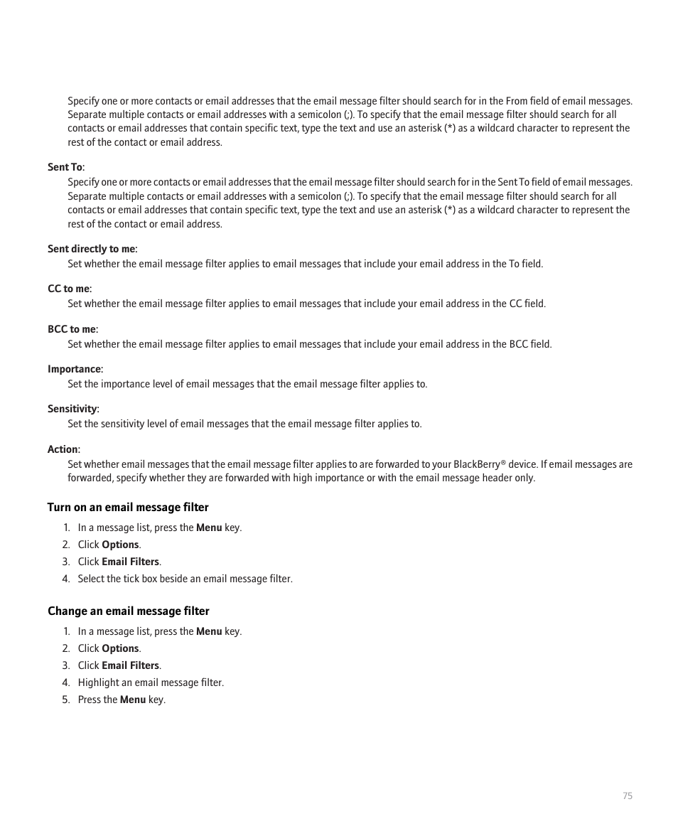 Blackberry Pearl 8100 User Manual | Page 77 / 283