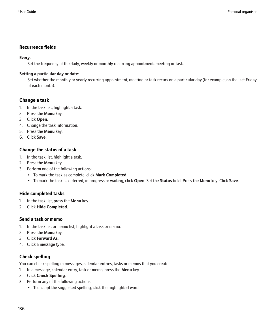 Blackberry Pearl 8220 User Manual | Page 138 / 277