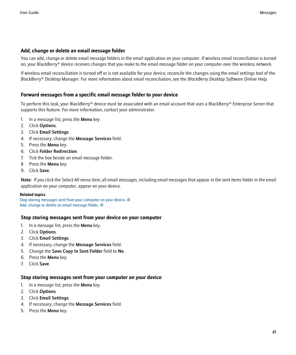 Blackberry Pearl 8220 User Manual | Page 43 / 277