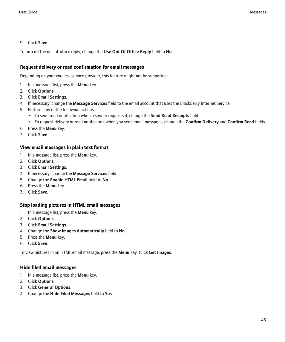 Blackberry Pearl 8220 User Manual | Page 47 / 277