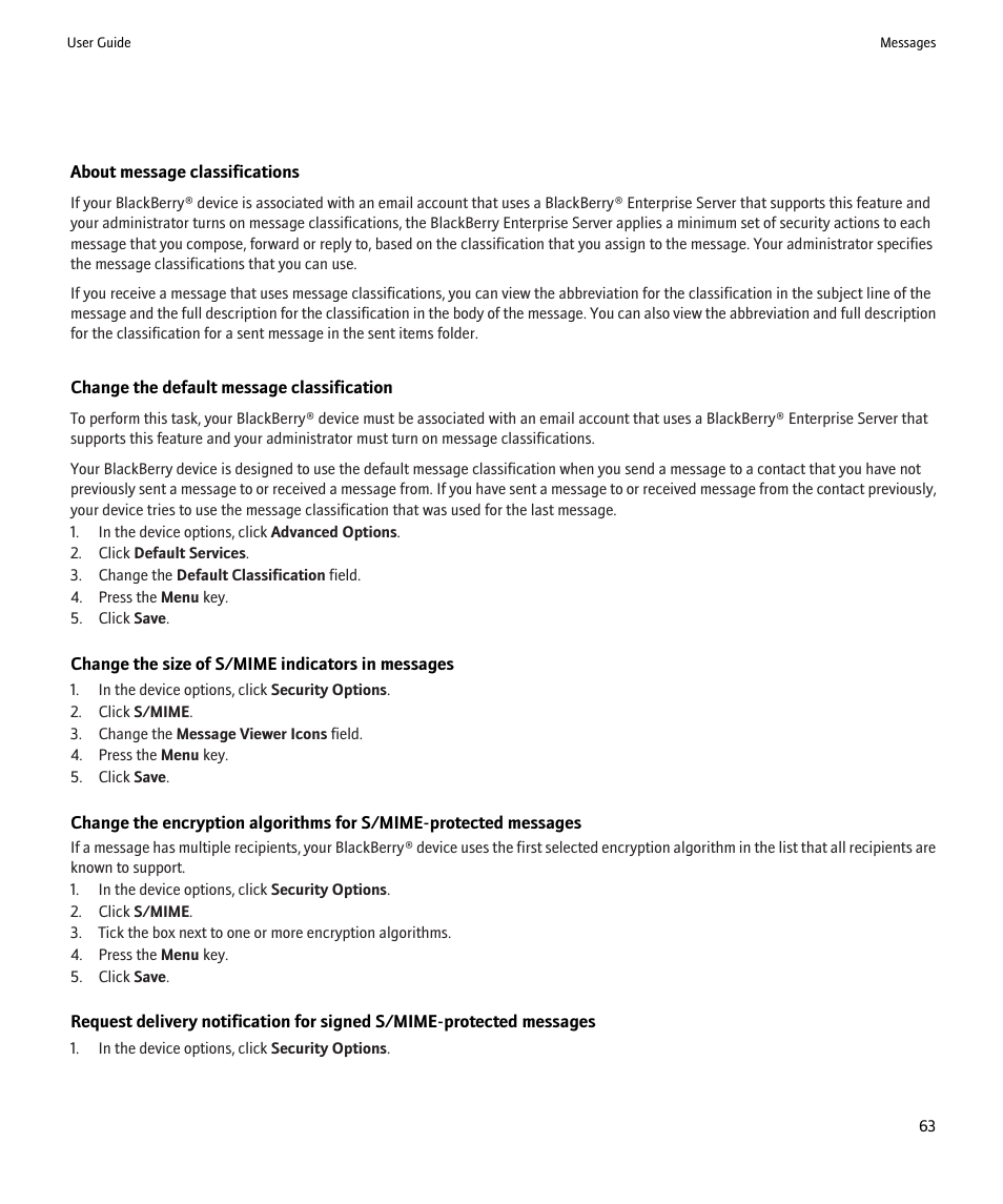 Blackberry Pearl 8220 User Manual | Page 65 / 277