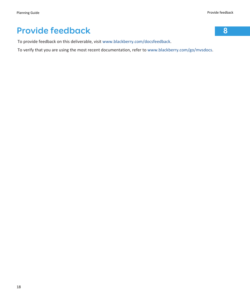 Provide feedback | Blackberry SWD-1000192-0414013325-001 User Manual | Page 20 / 23