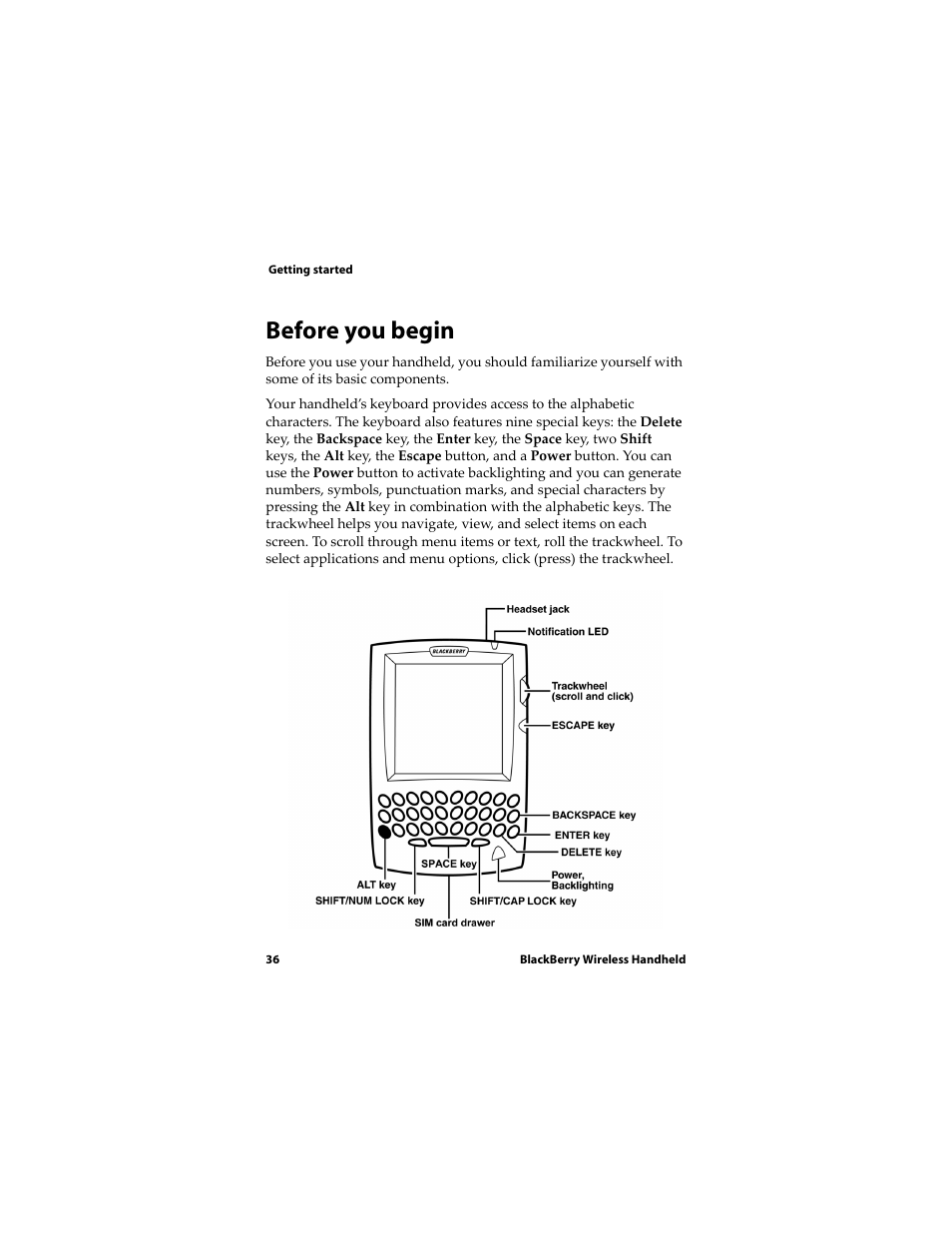 Before you begin | Blackberry RIM Wireless Handhelds 5810 User Manual | Page 36 / 76