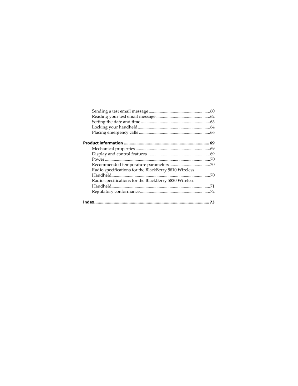 Blackberry RIM Wireless Handhelds 5810 User Manual | Page 4 / 76