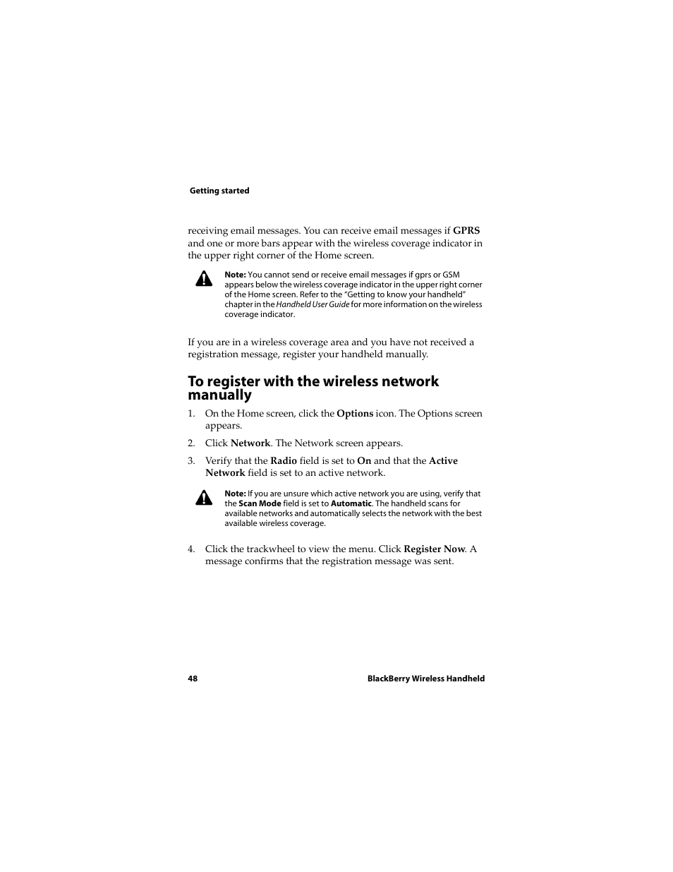 Blackberry RIM Wireless Handhelds 5810 User Manual | Page 48 / 76