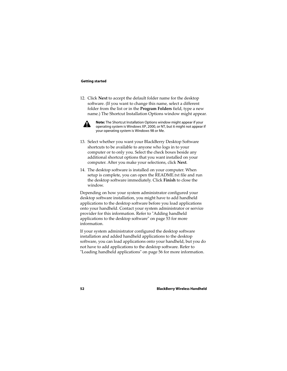 Blackberry RIM Wireless Handhelds 5810 User Manual | Page 52 / 76
