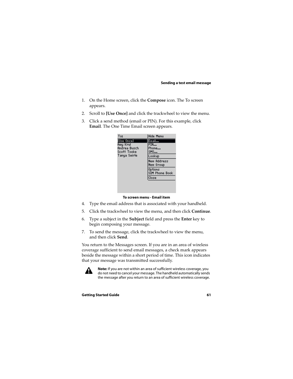 Blackberry RIM Wireless Handhelds 5810 User Manual | Page 61 / 76