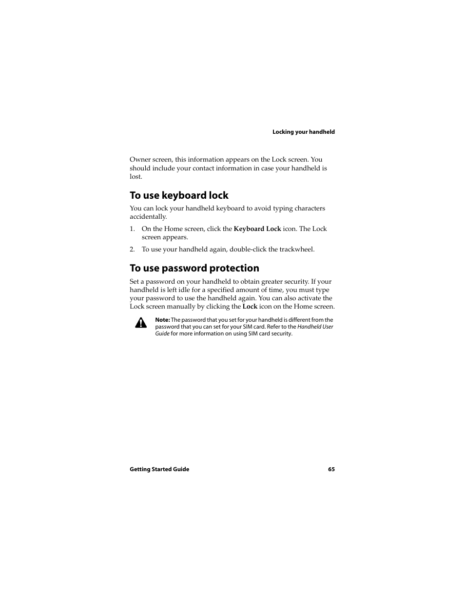 Blackberry RIM Wireless Handhelds 5810 User Manual | Page 65 / 76