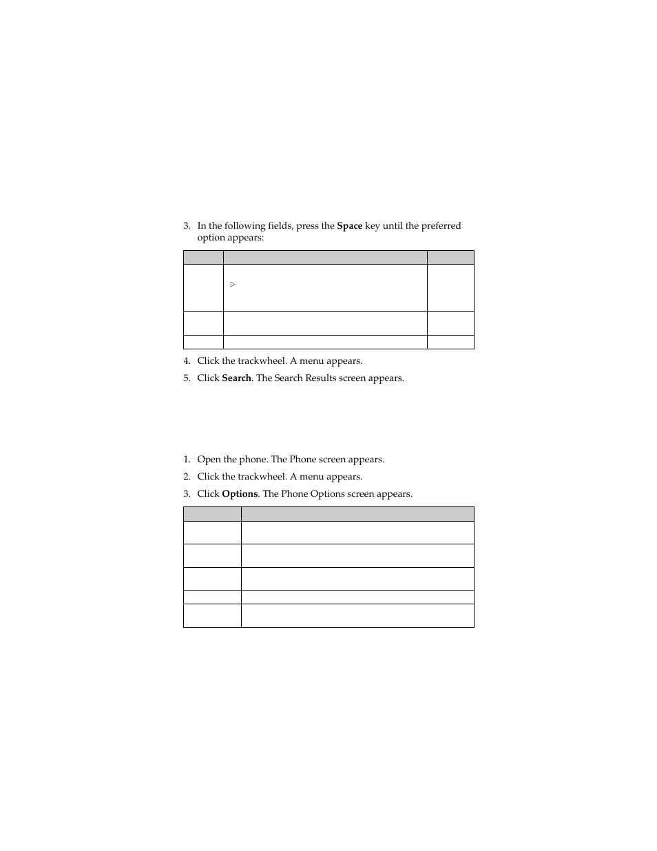 Setting phone options, View the phone options | Blackberry 6280 User Manual | Page 59 / 152